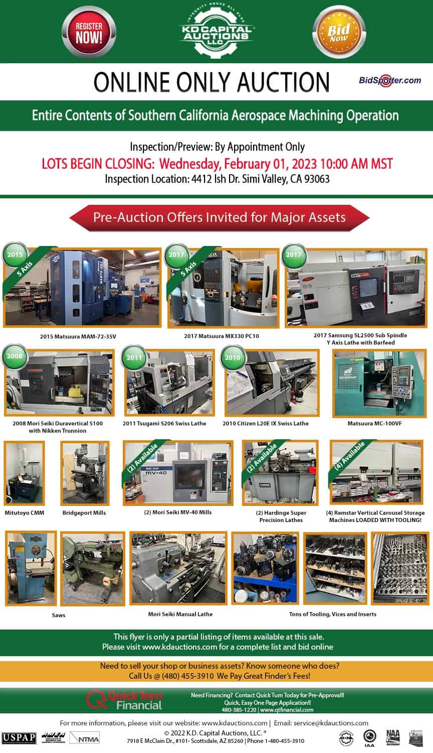 Used CNC Machines for Sale - KD Capital Equipment